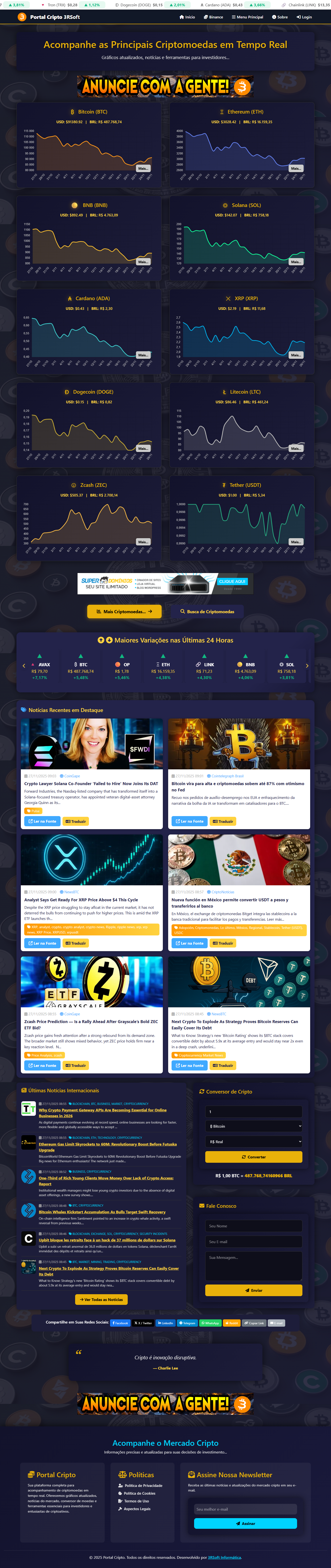 Portal Cripto 3RSoft